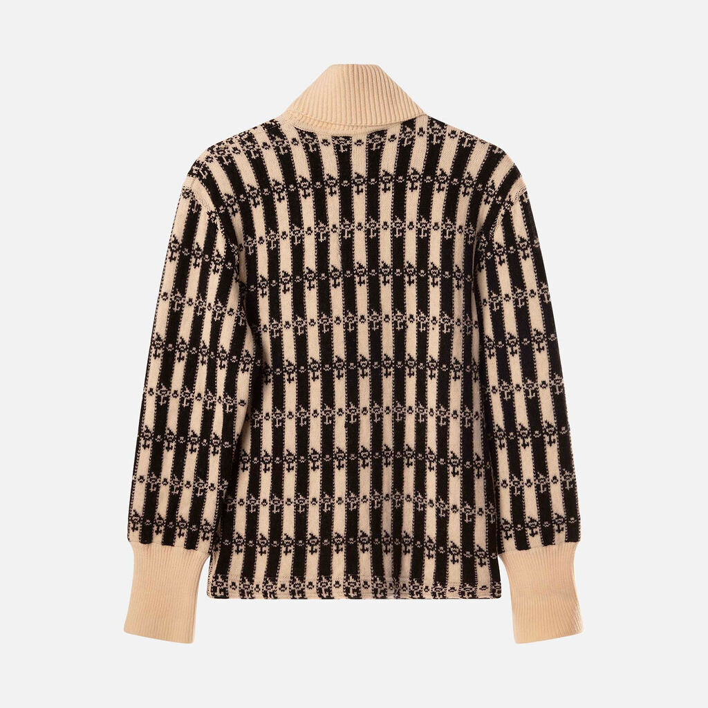 Chanel Wool Stripe Turtleneck