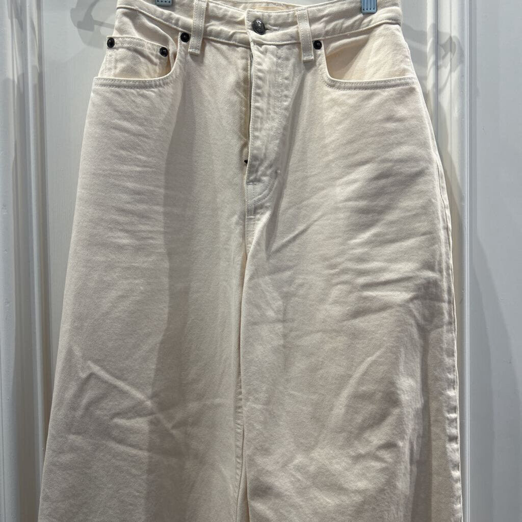 Vanilla Raw Hem Wide Leg