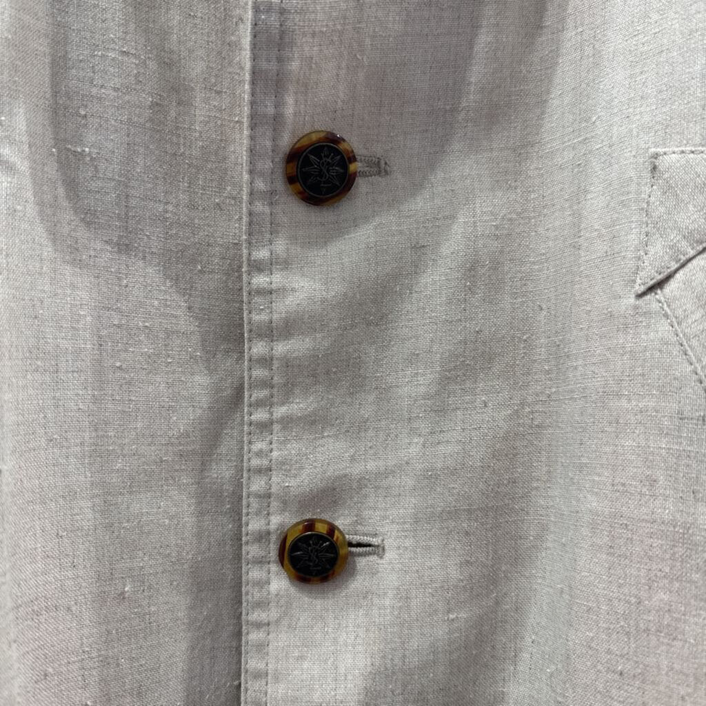 1980s RARE Linen YSL Compass Button Jacket
