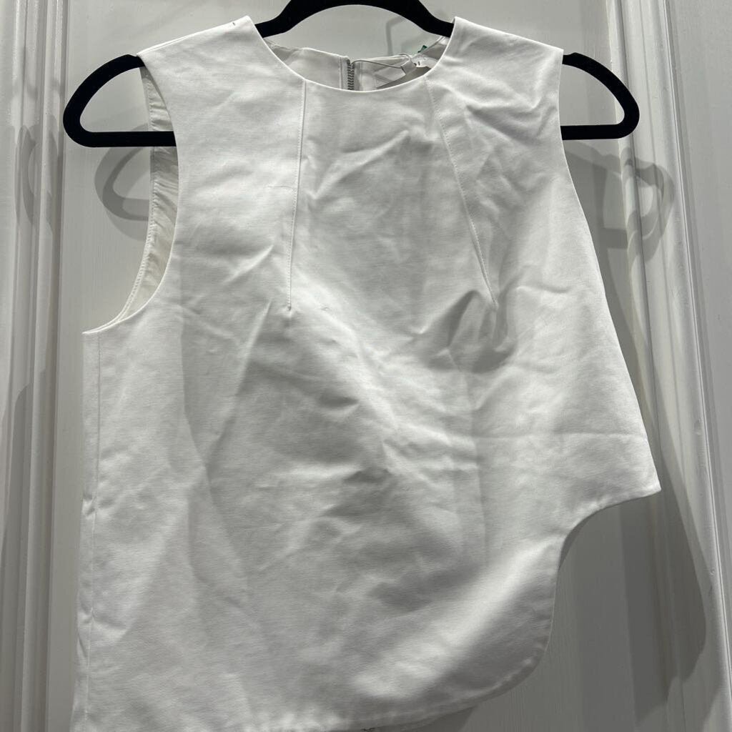 White Cotton Sleeveless Top (NWT)