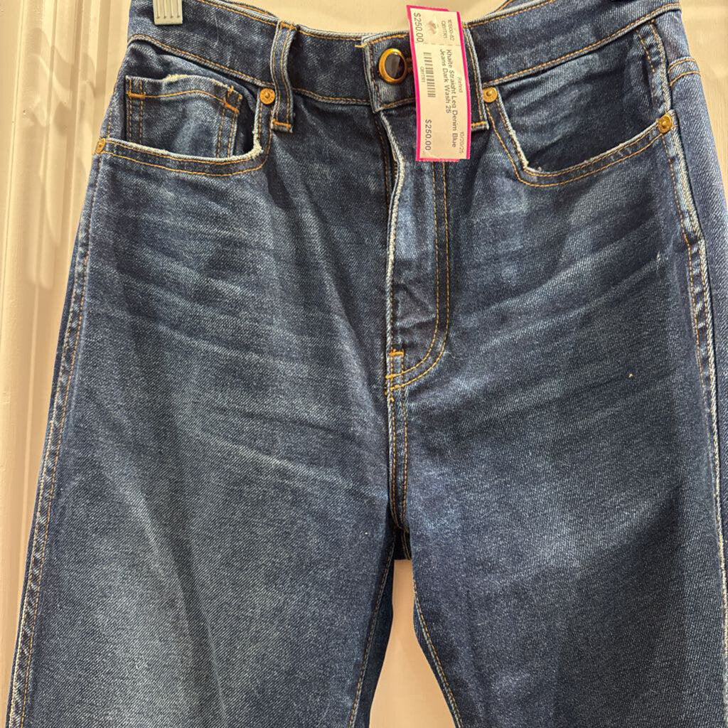 Straight Leg Denim Blue Jeans