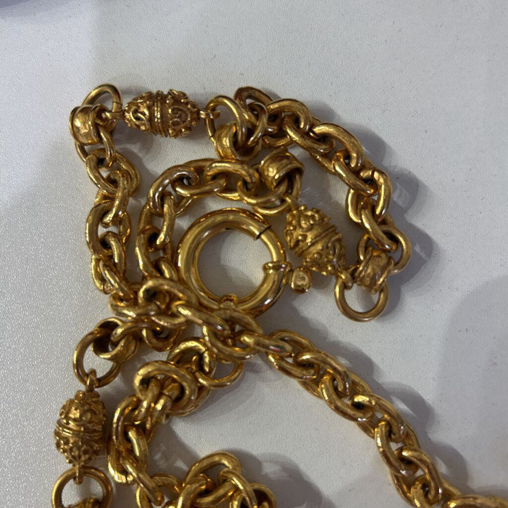 Chanel 90cm Gold Necklace