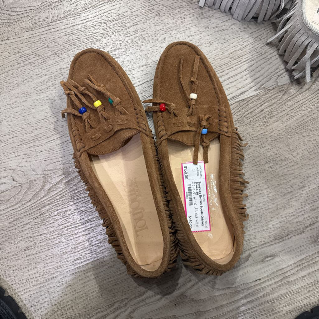 Brown Suede Driving Shoes