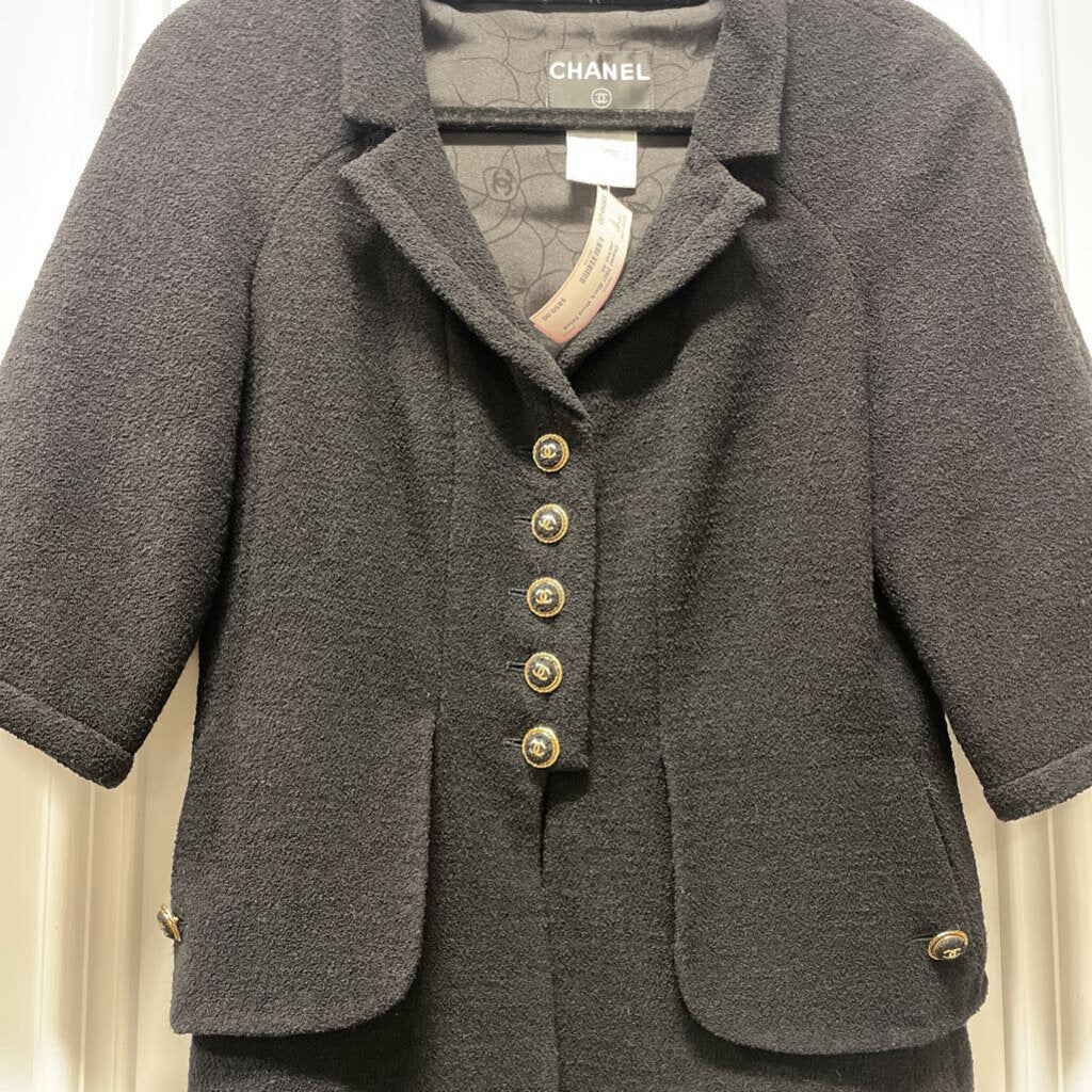 2007 Black Wool Fitted Jacket