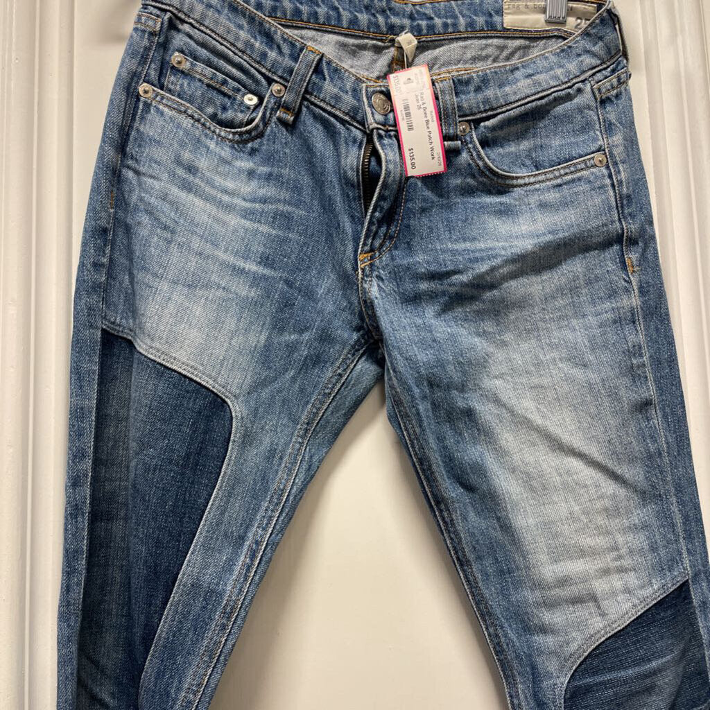 Blue Patch Work Jean