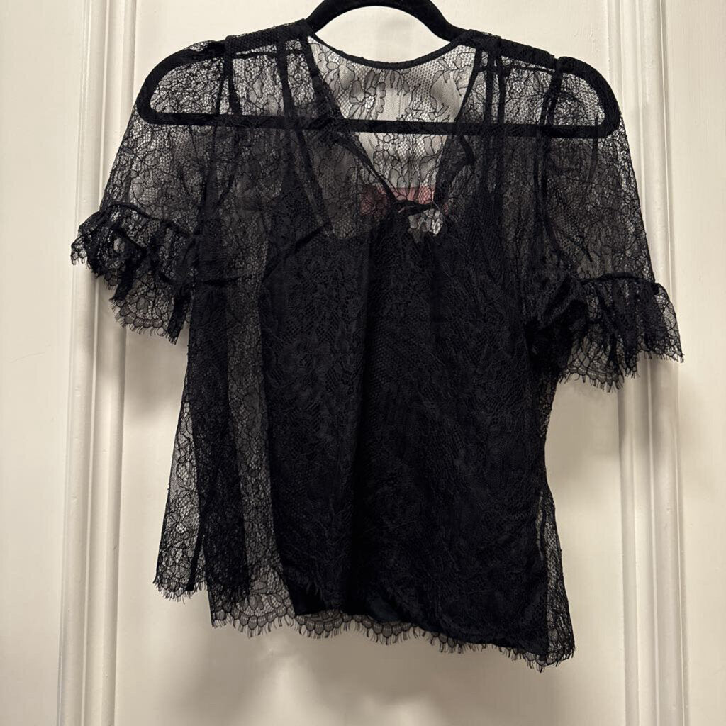 Black Lace Top