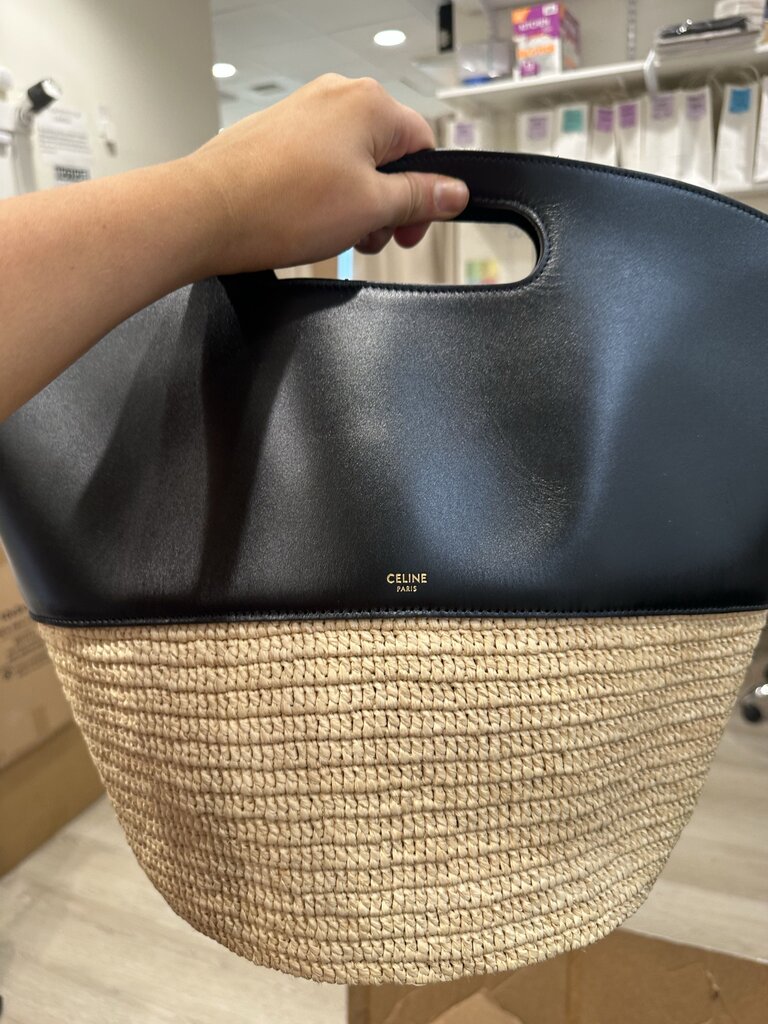 Celine Raffia Black 2 Way