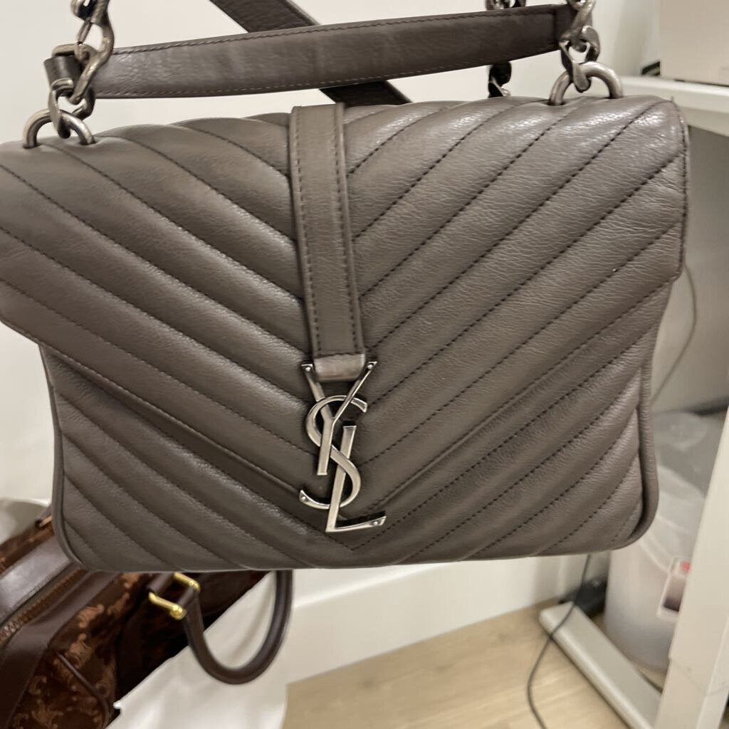 Grey Leather Crossbody SHW (est 2900)