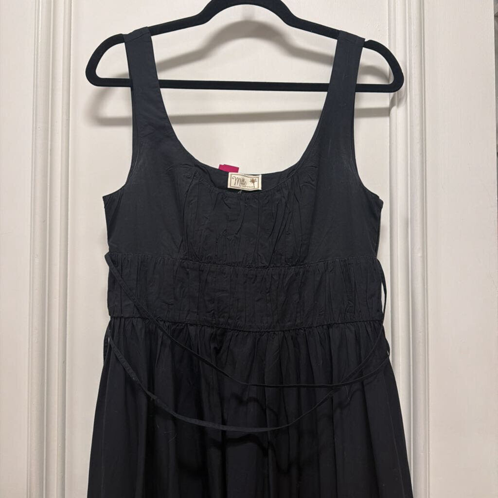 Black Cotton Sun Dress