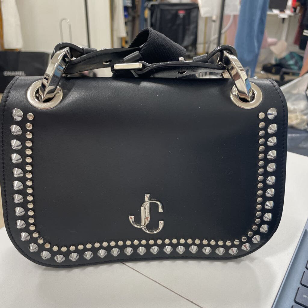 Black Varenne Studded Leather Bag