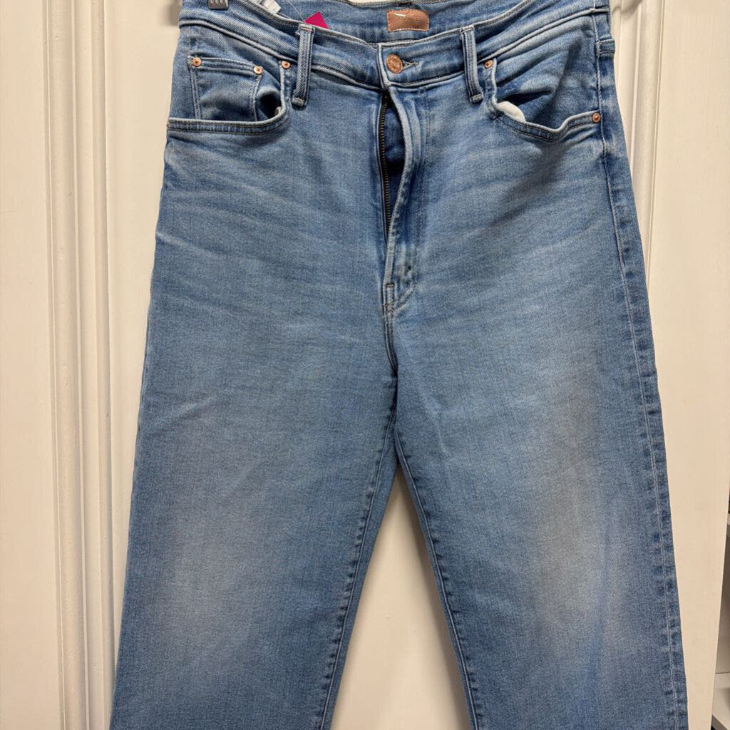 Light Washed Wide Leg Jean