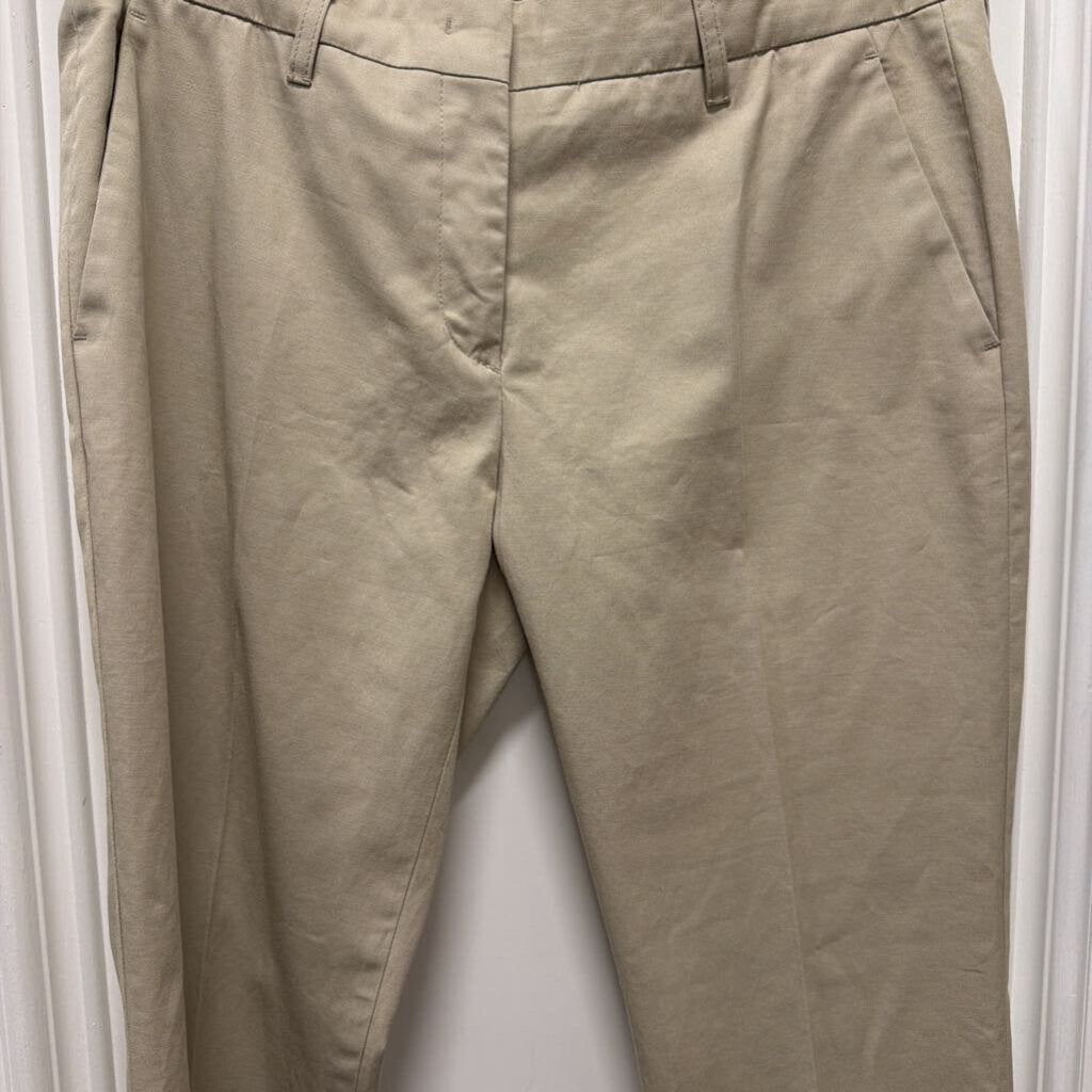 2009 Beige Cotton Blend Tapered Pants