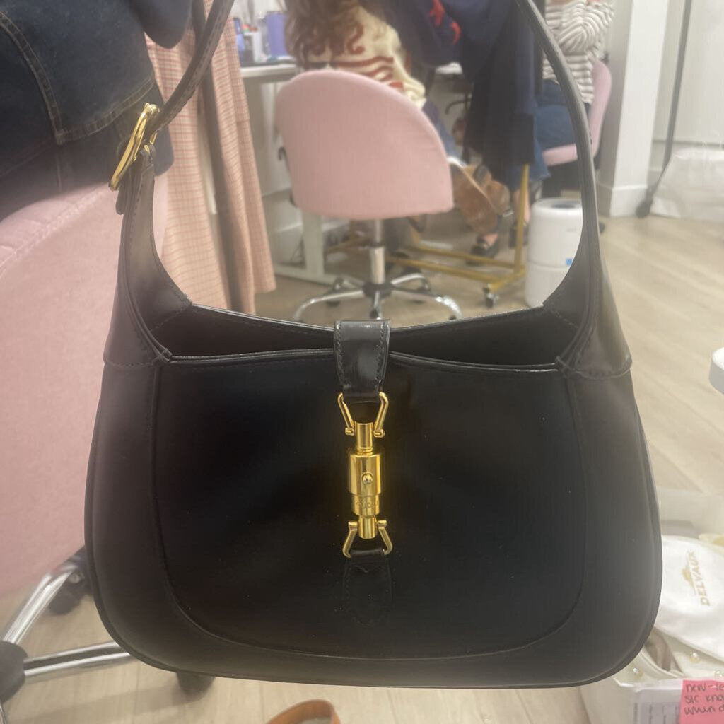 Black Leather 1961 Jackie Shoulder Bag
