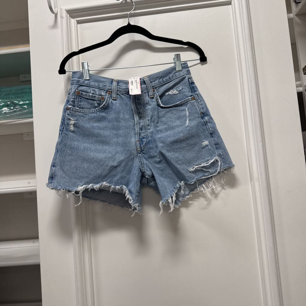 Blue Cutoff Denim Shorts