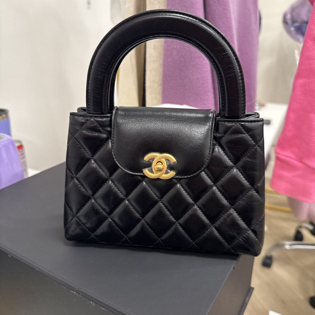Black Mini Kelly Shopper (Full Set)