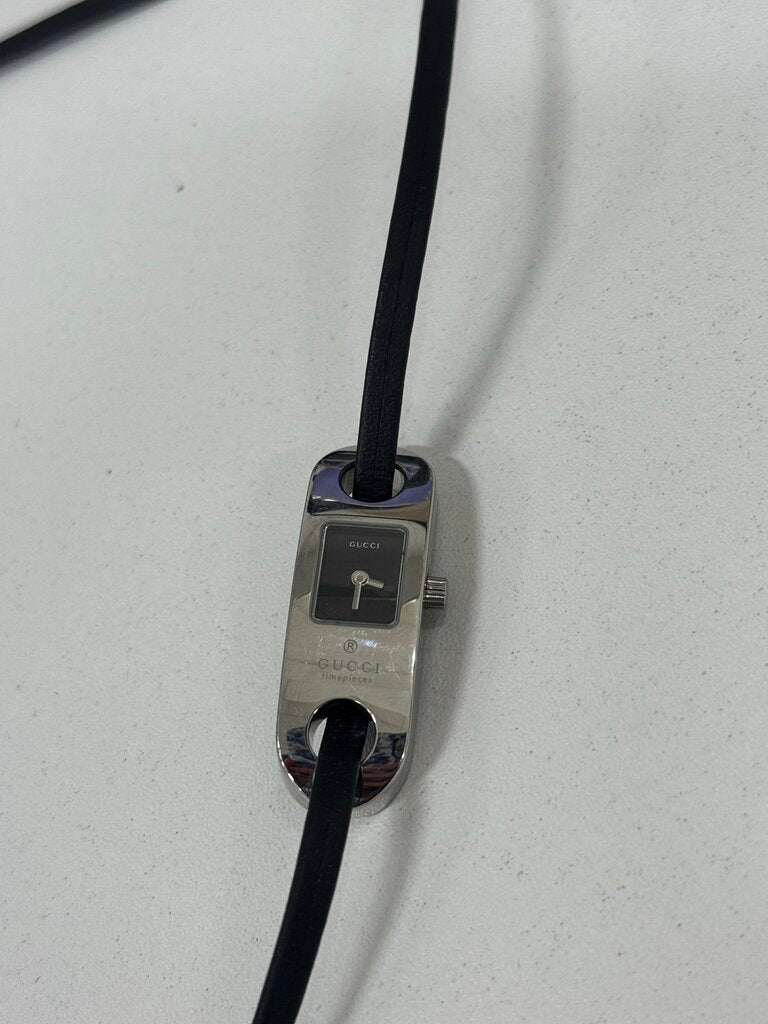 Stainless Steel 6100L Leather Wrap Watch