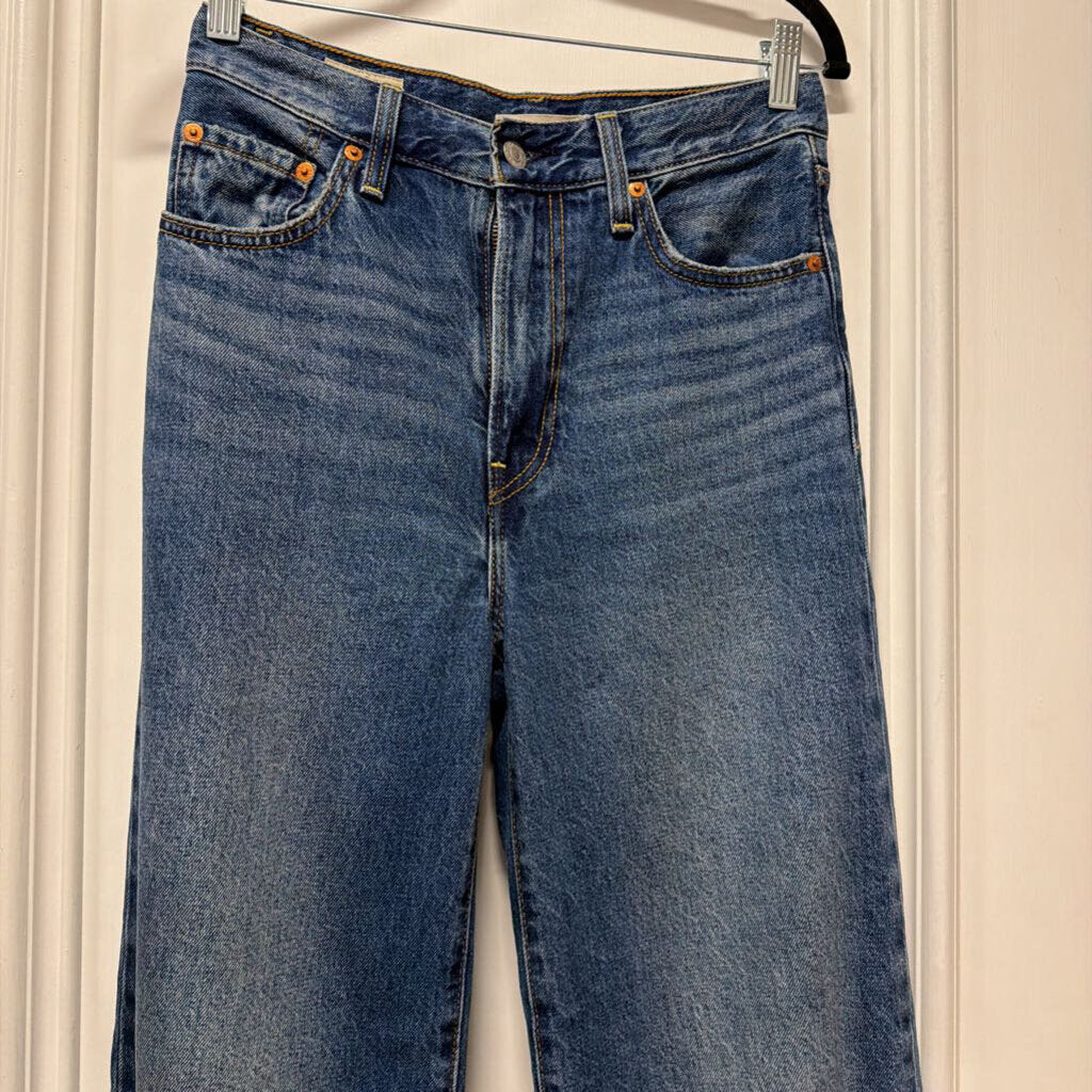 Blue Wide Leg Jeans