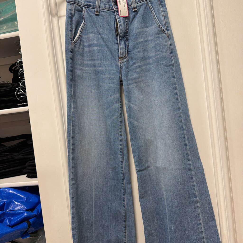 Blue Wide Leg Jeans