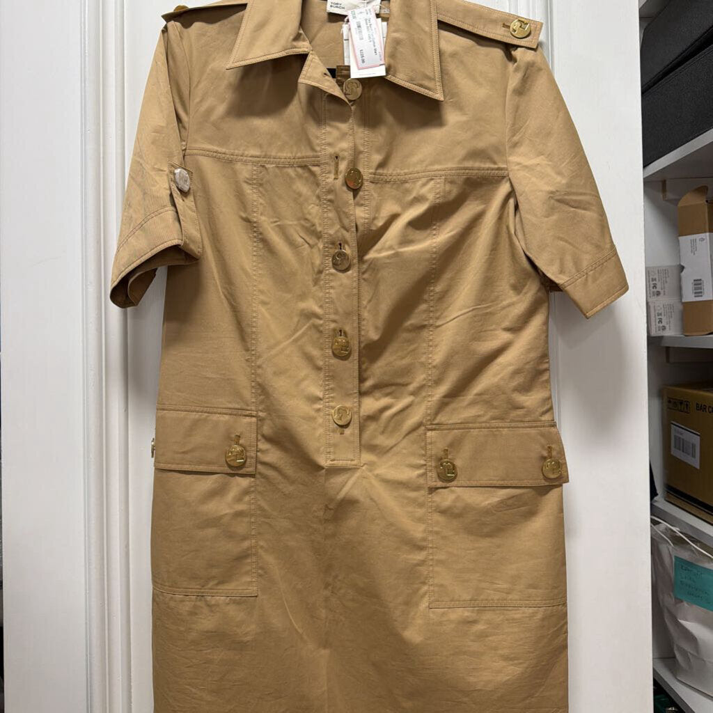 Tan Cotton Shirt Dress (NWT 498)