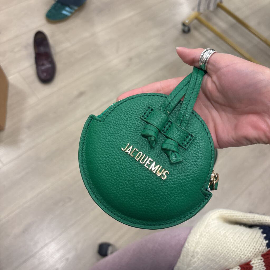 Jacquemus, Green Leather Coin Pouch