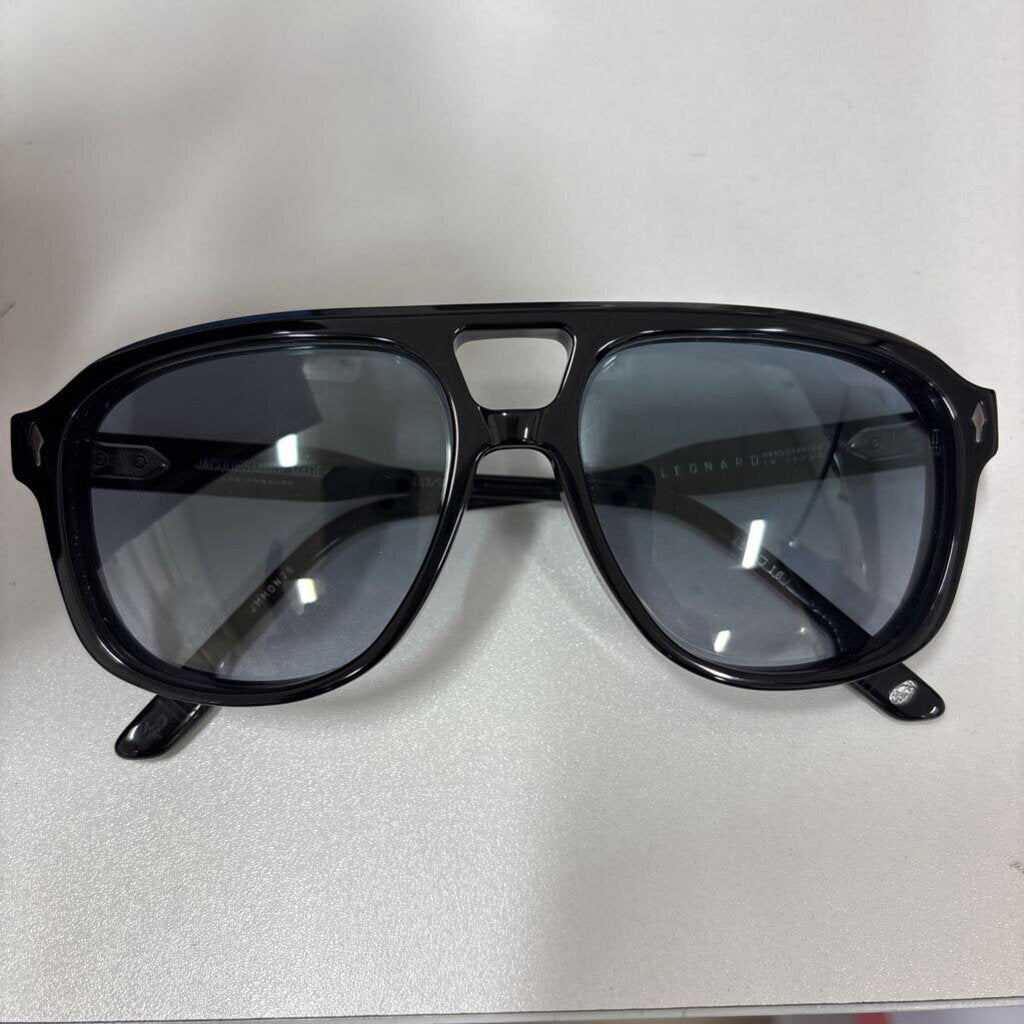 Black Aviator Leonard Sunglasses