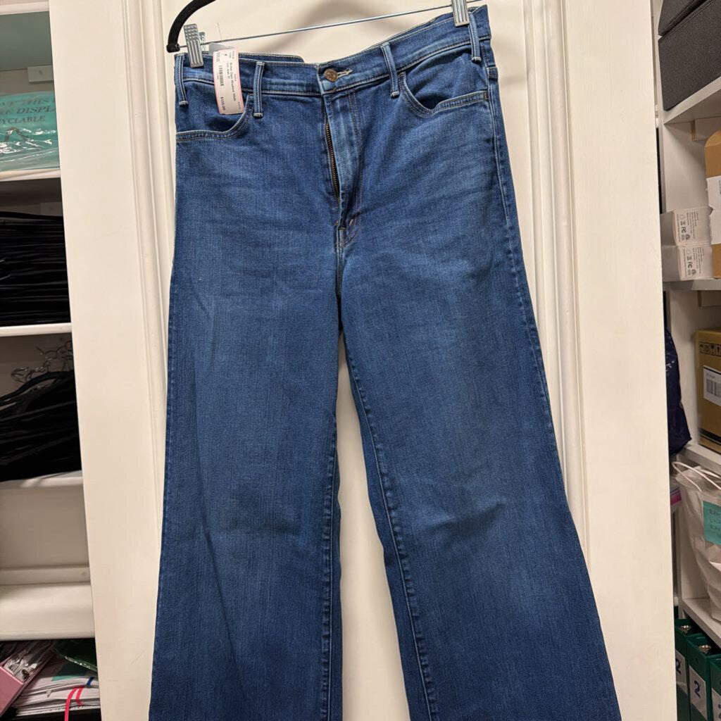 Dark Washed Wide Leg Jean