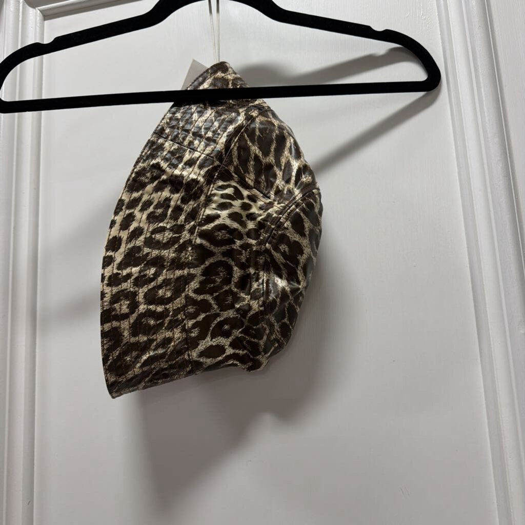Brown Animal Print Bucket Hat (NWT)
