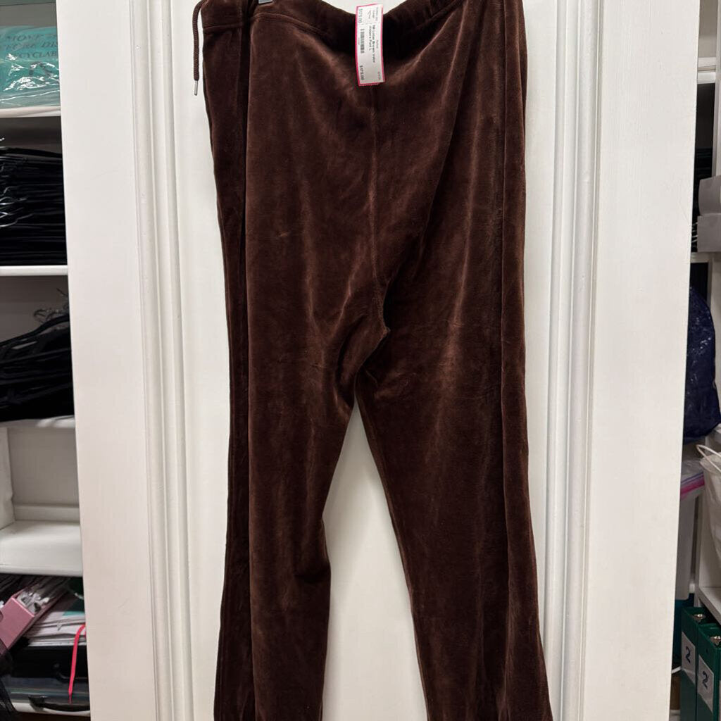 Brown Velor Joggers Pant
