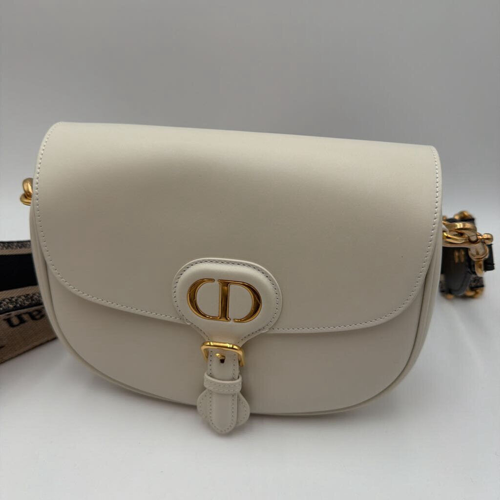 White Leather Bobby Bag