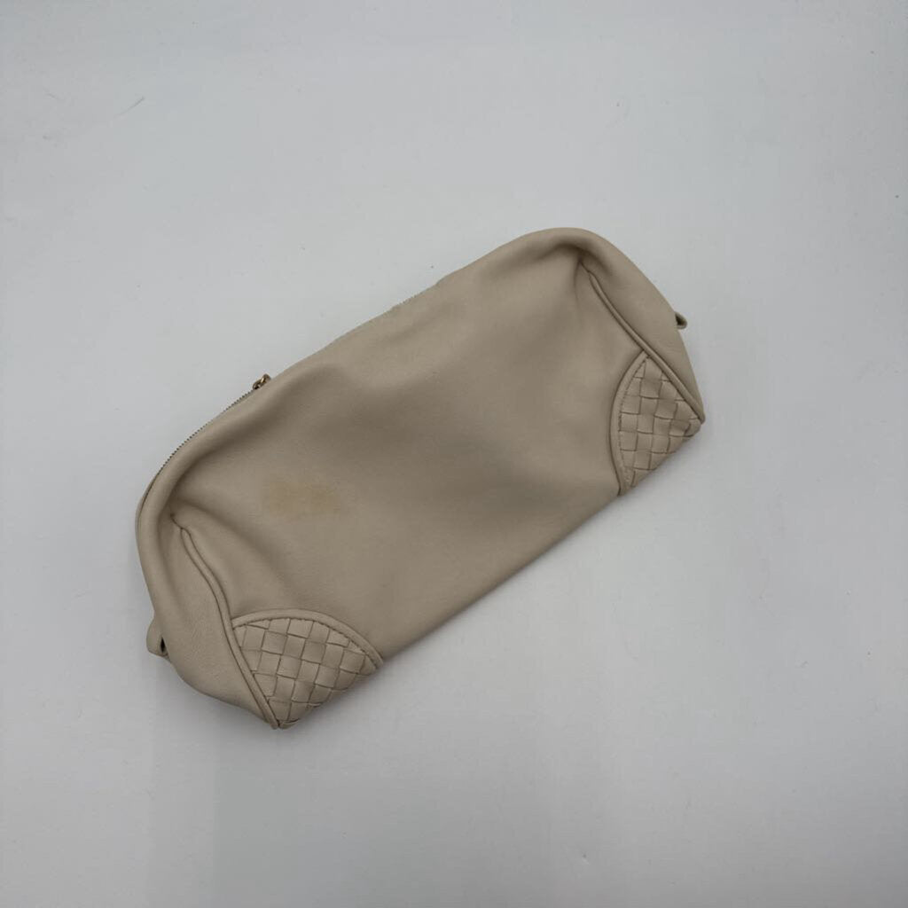 White Leather Pouch