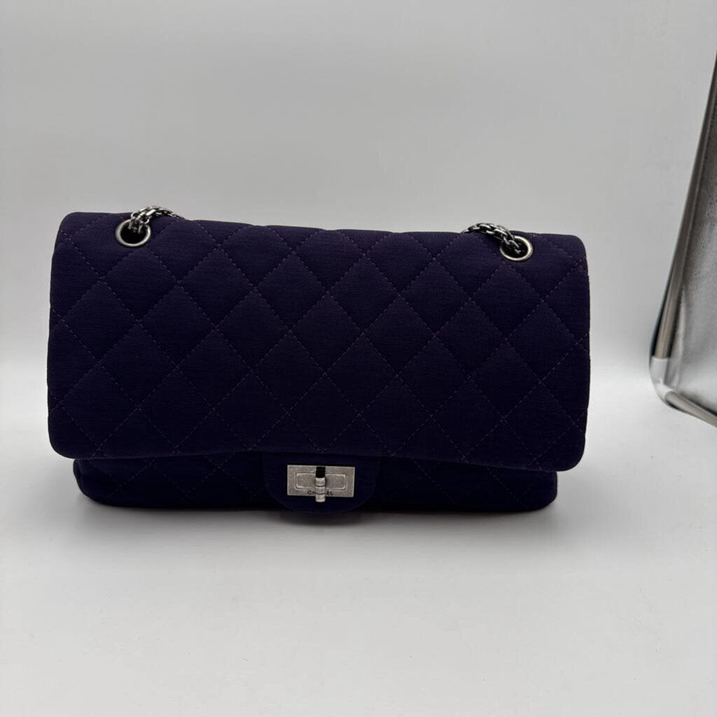 Purple Cotton Reissue Flap Bag