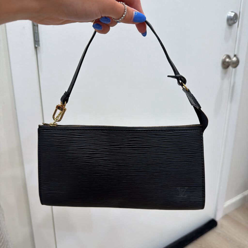 Black Epi Pochette Bag