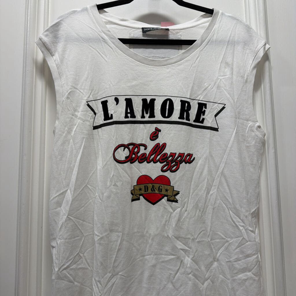 White Cotton Graphic Tee