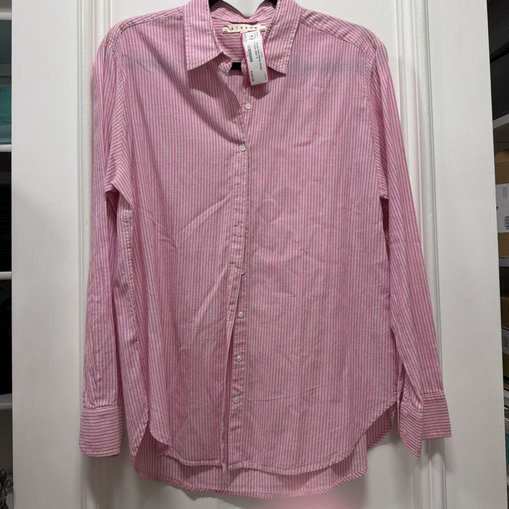 Pink/White Stripe Cotton Shirt