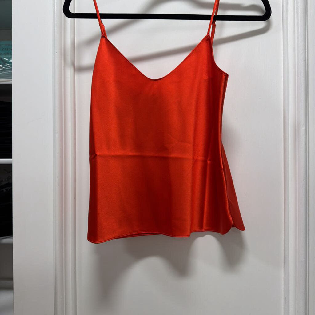Orange Silk Tank