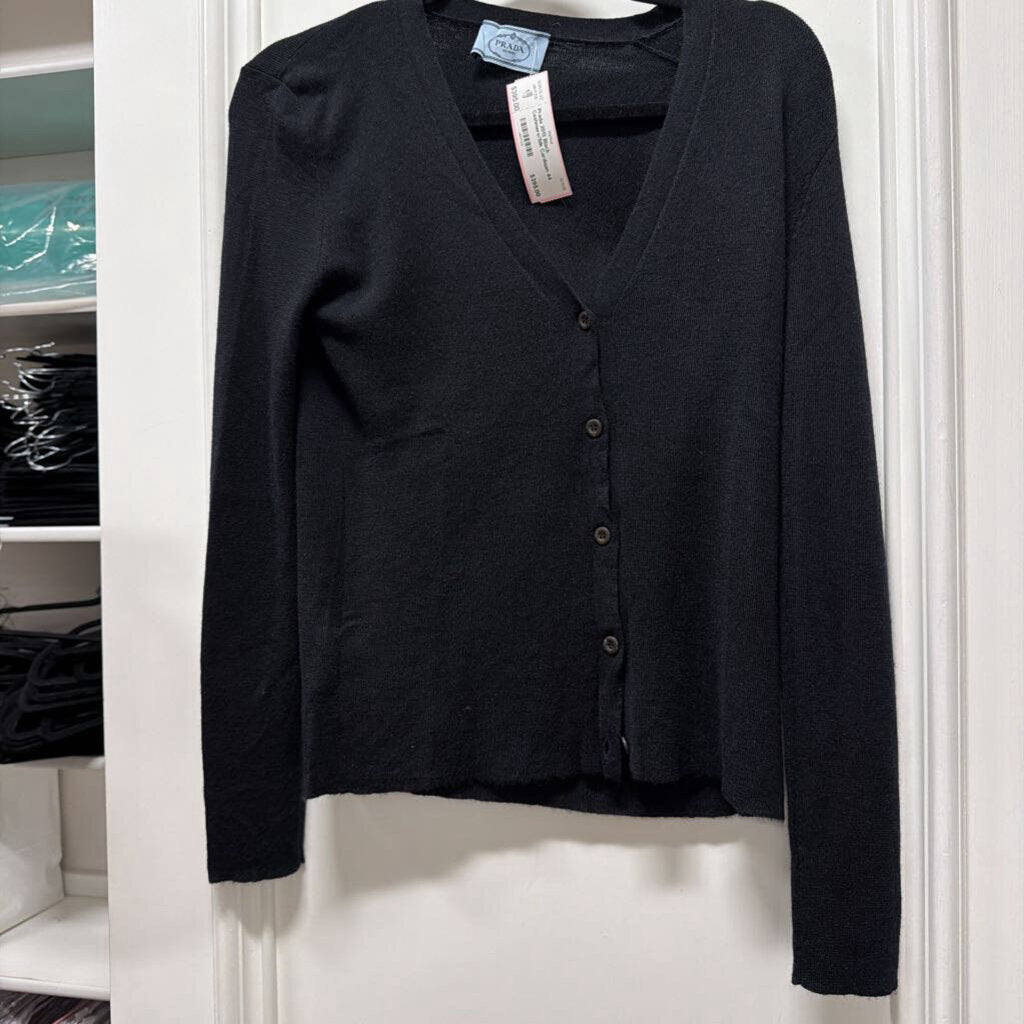 2013 Black Cashmere/Silk Cardigan