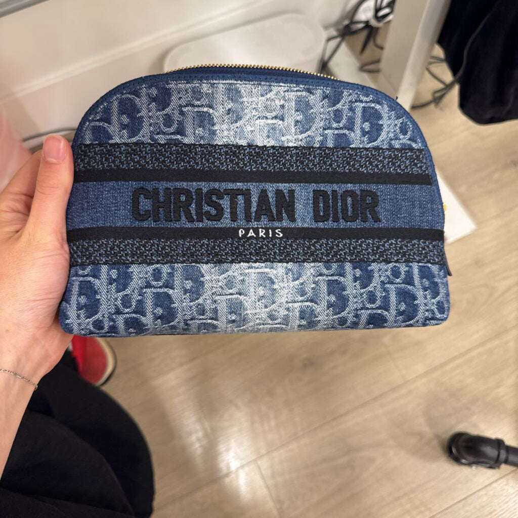 Denim Cosmetic Bag