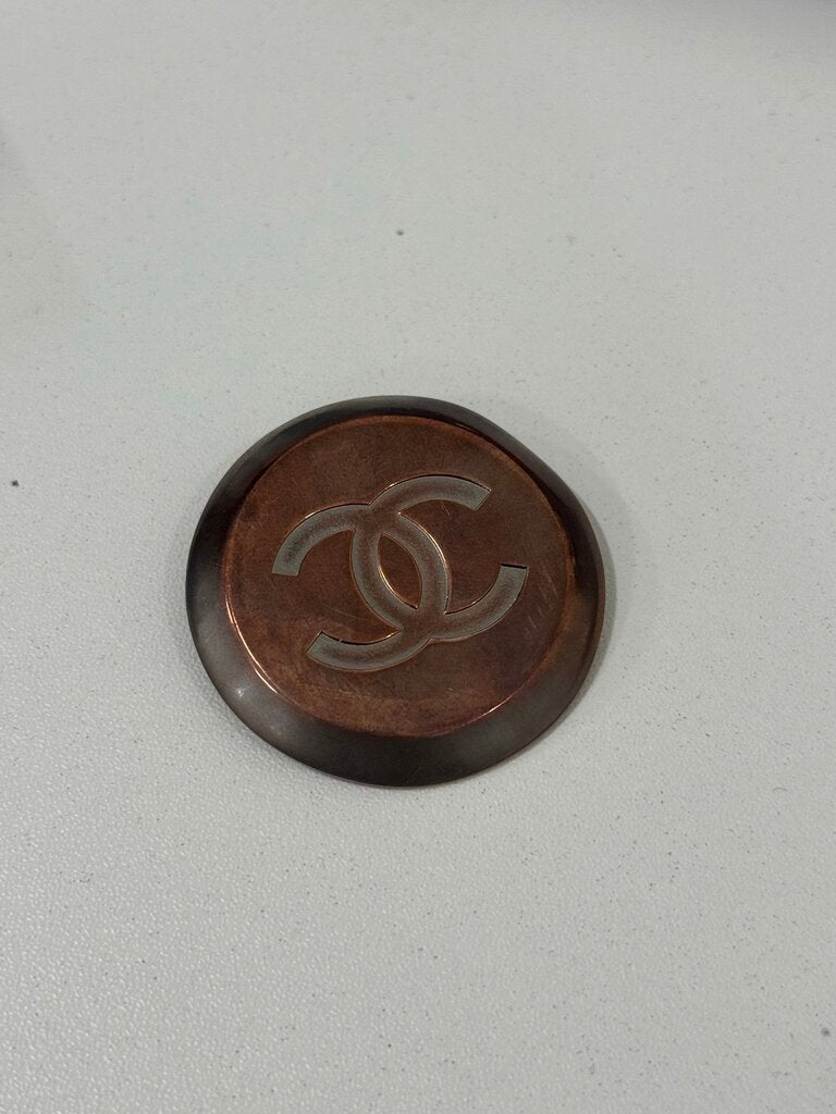 99P Copper-Tone CC Scarf Ring