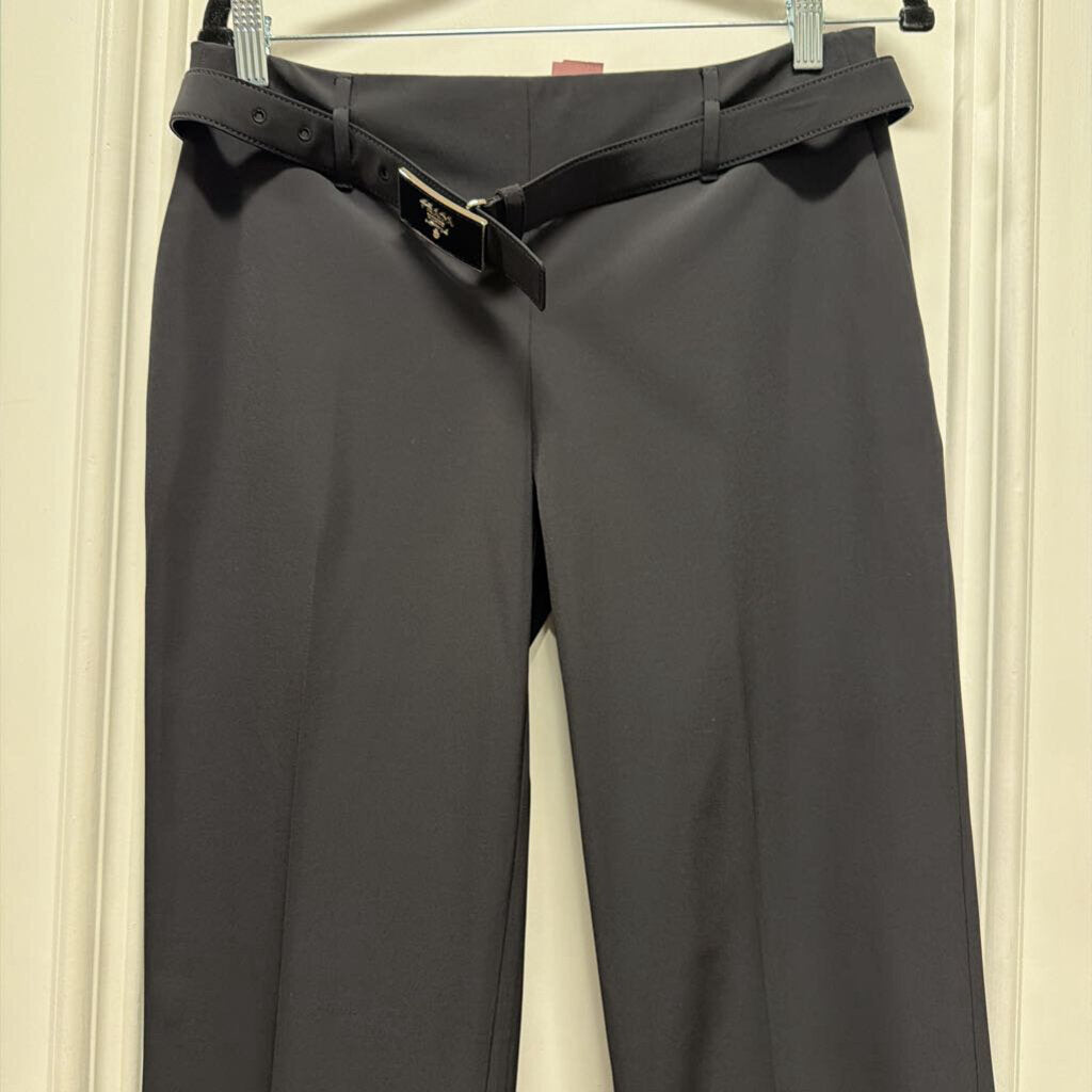 2018 Black Poly Belted Trousers