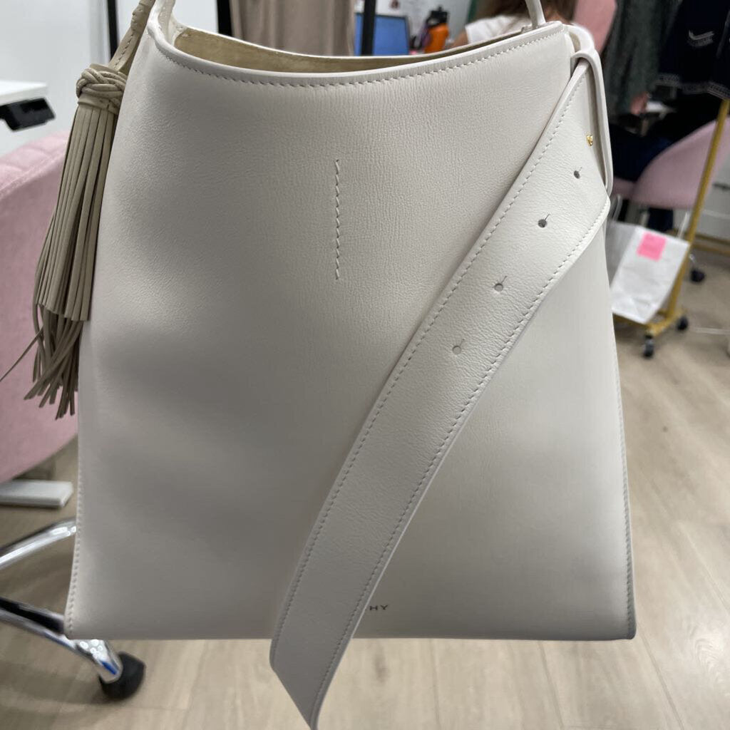 Cream Belted Medium Hobo Bag (est 3300)