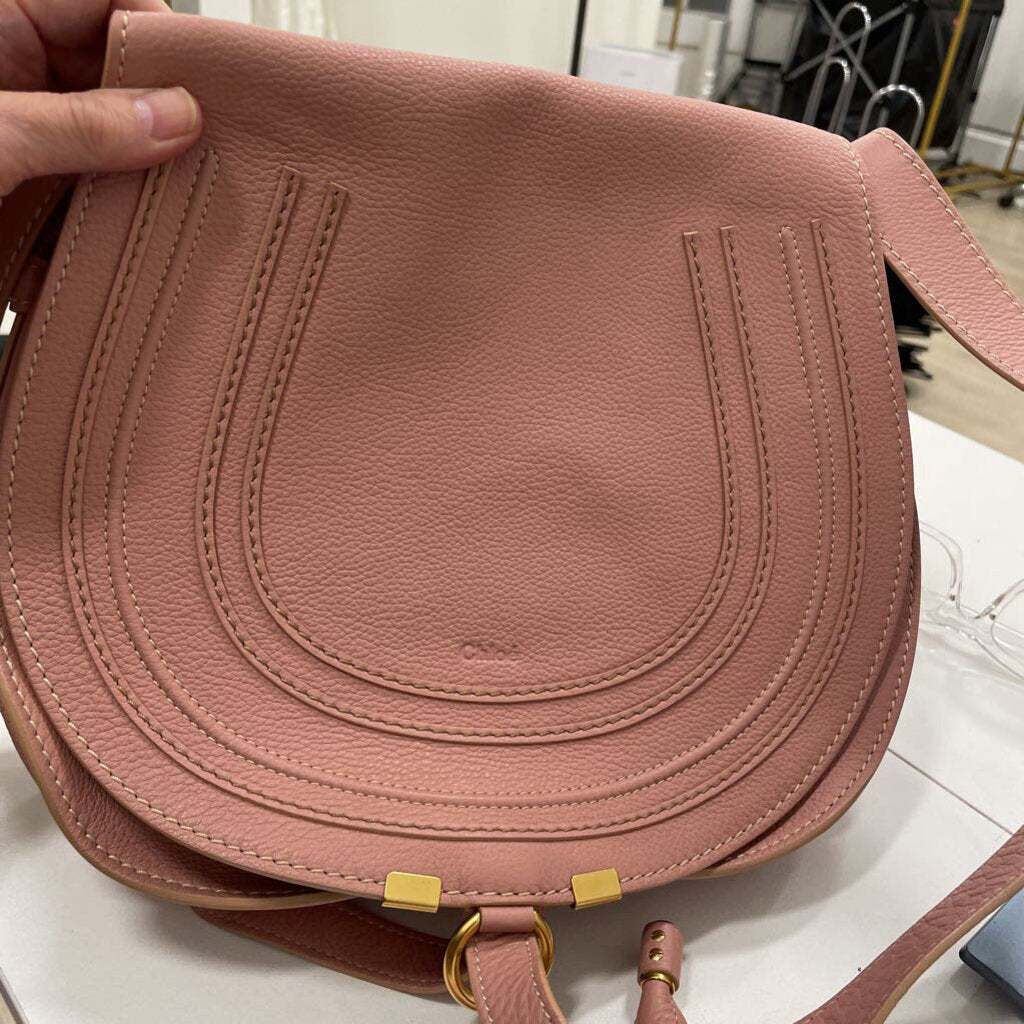 Blush Pink Saddle Bag