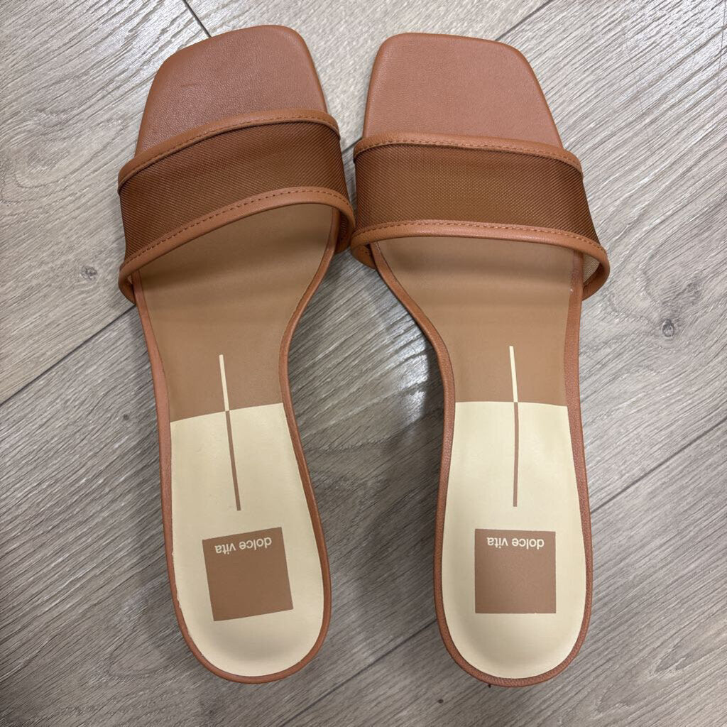 Brown Leather/Mesh Sandal