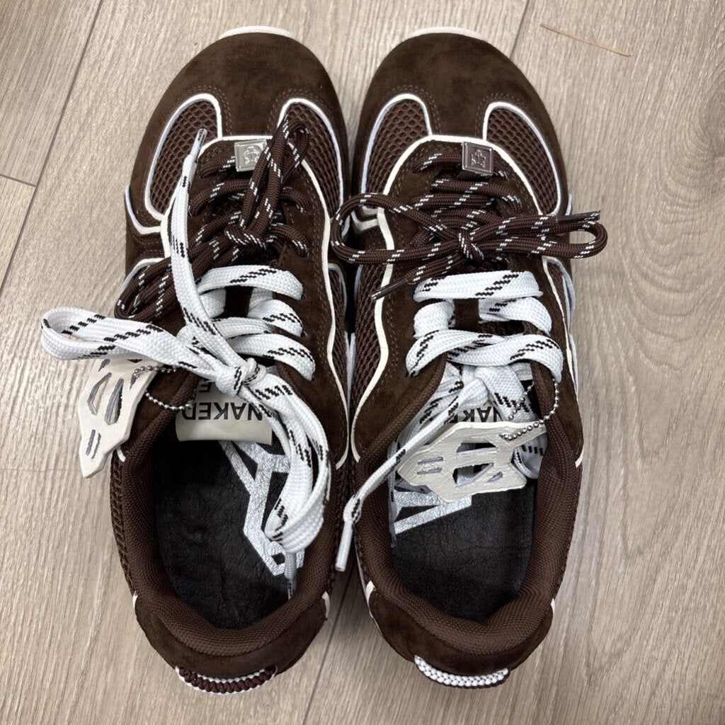 Brown/White Suede Sneaker