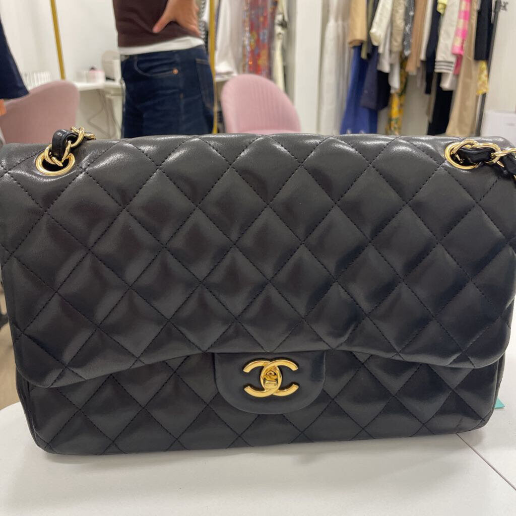 Black Classic Double Flap