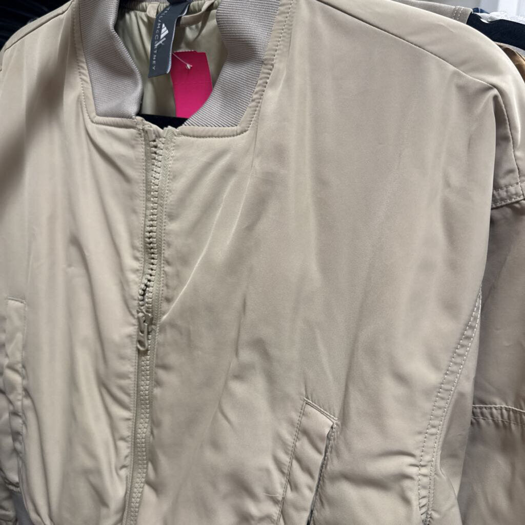 Khaki Nylon Bomber Jacket