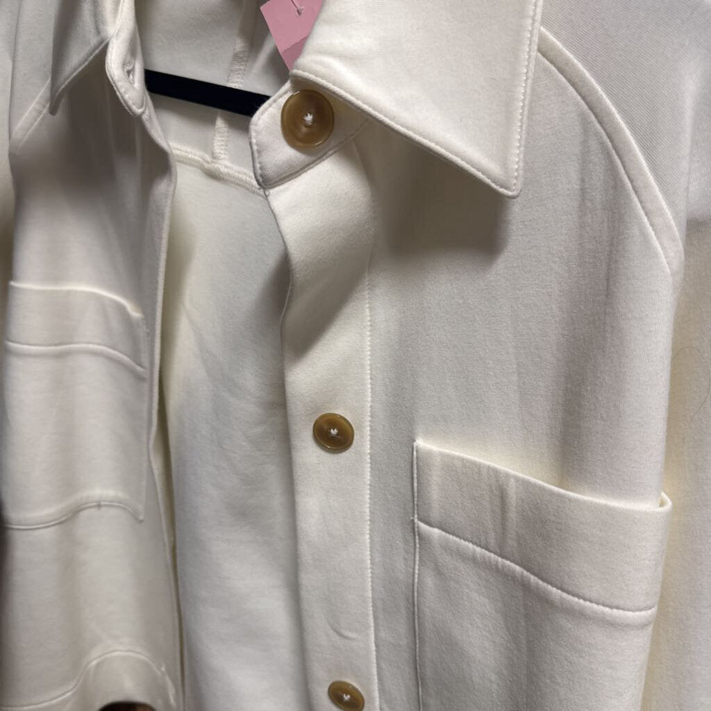 White Cotton/Poly Jacket