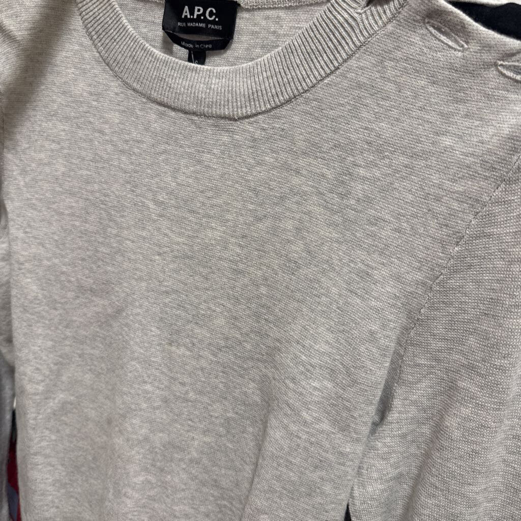 Gray Rayon/Nylon Sweater