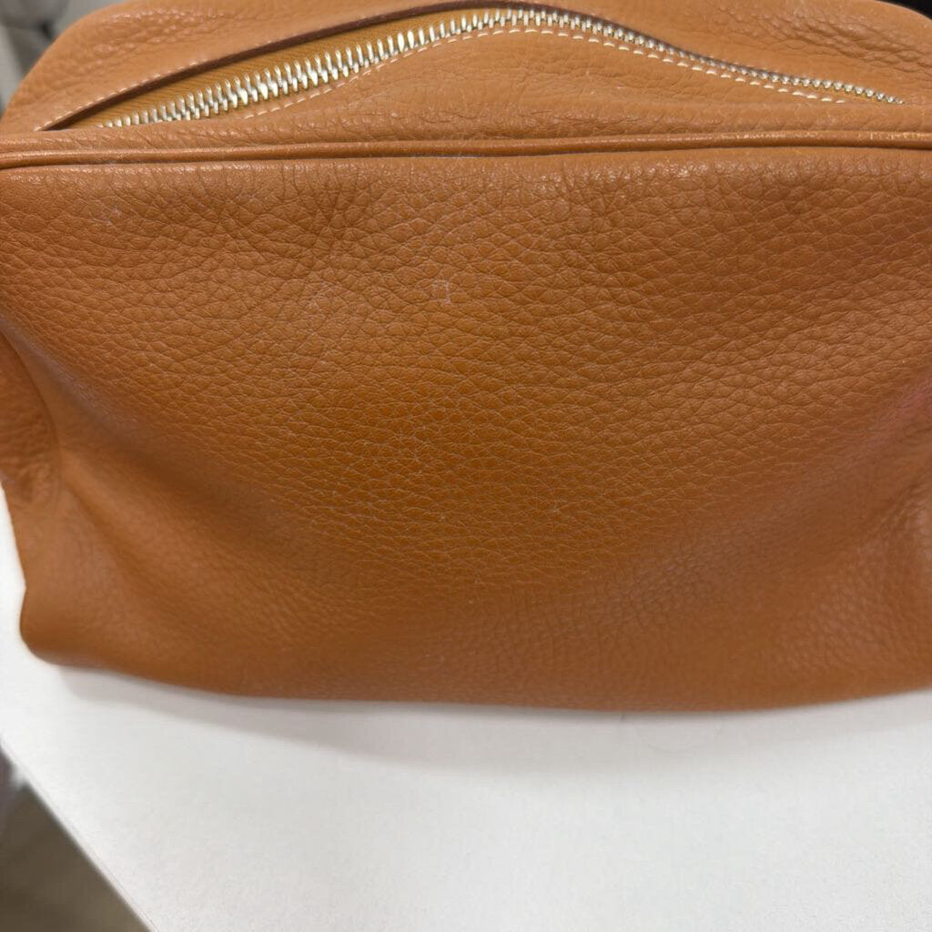 Hermes 2008 Brown Leather Trouse Victoria Toiletry Pouch