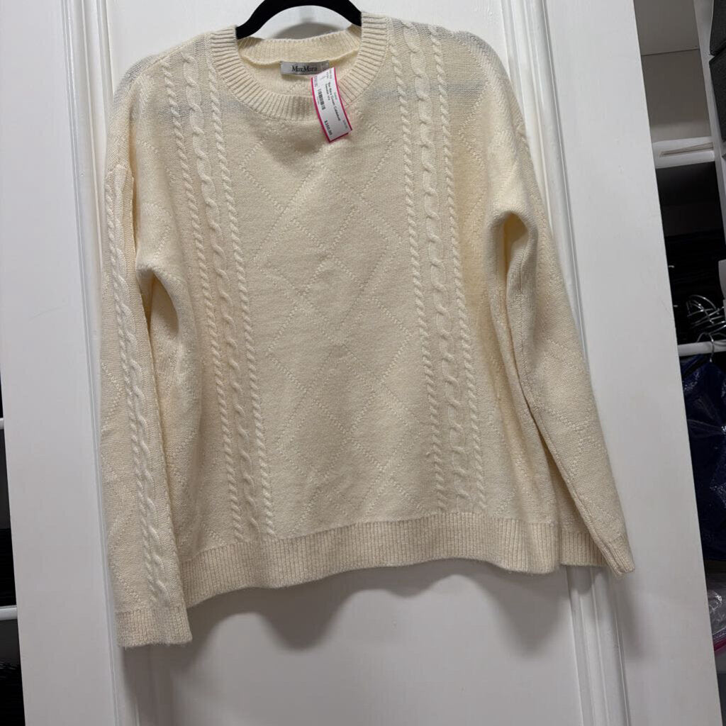 Cream Cableknit Sweater