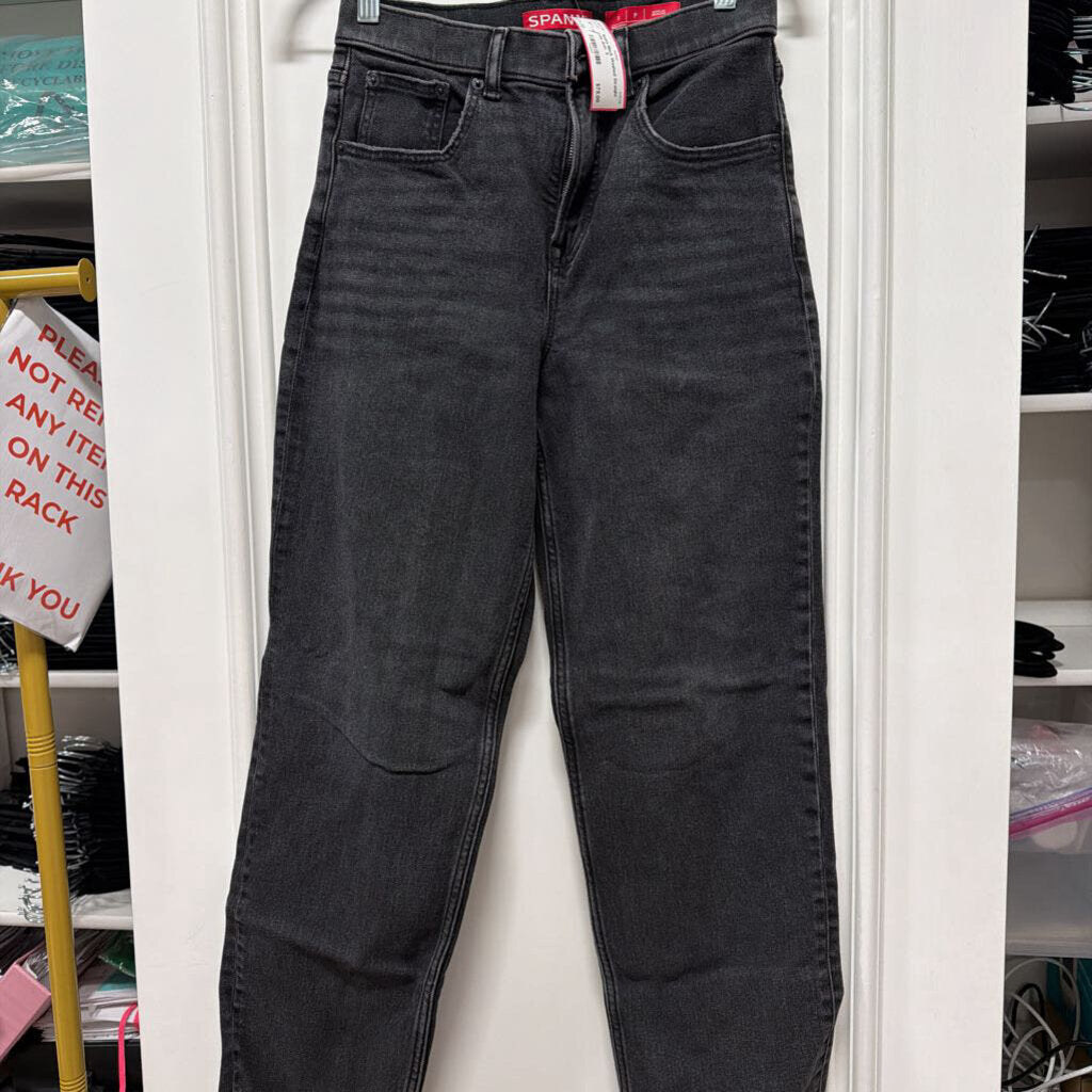 Black Washed Straight Leg Jean